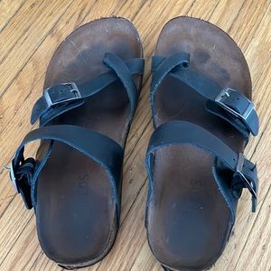 Very used Birkenstock sandals